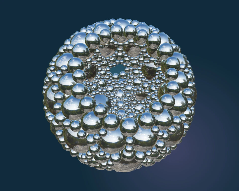 Recursive circle packing