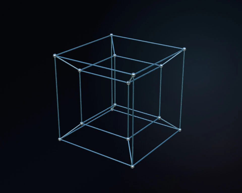 The four-dimensional Hypercube